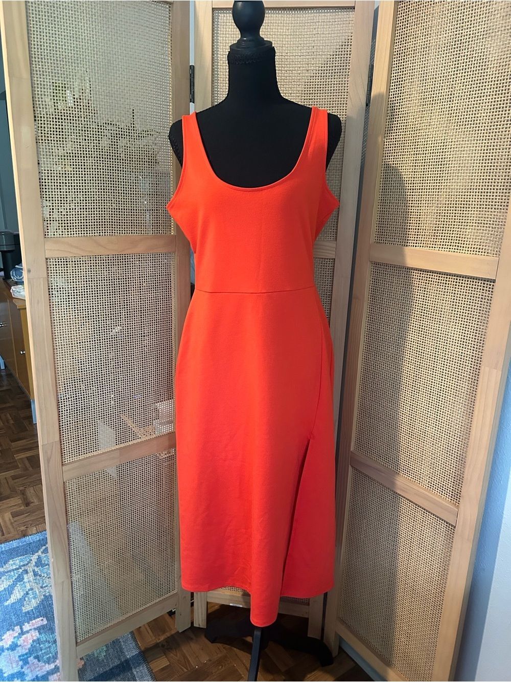Open-edit Women's Orange and Red Dress